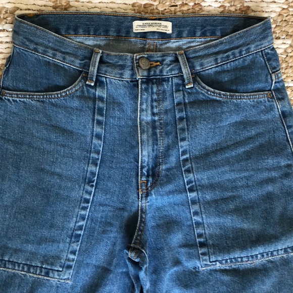 ZARA WOMAN DENIM CULOTTES XS - Picture 4 of 8